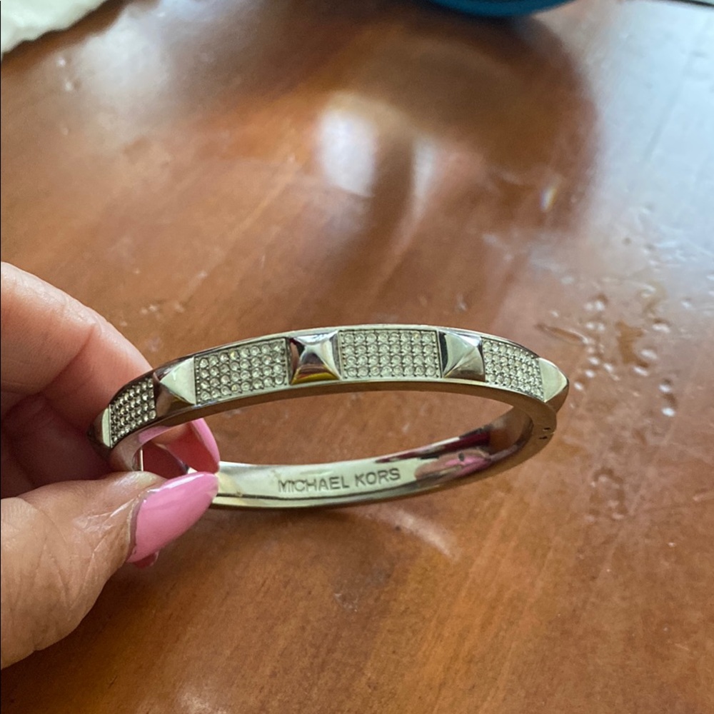 Michael Kors Silver Studded Bracelet